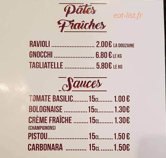 Chez Prisci — carte page 4