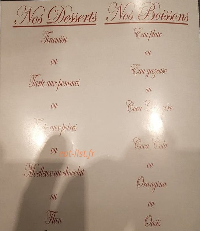 Chez Prisci — carte page 5