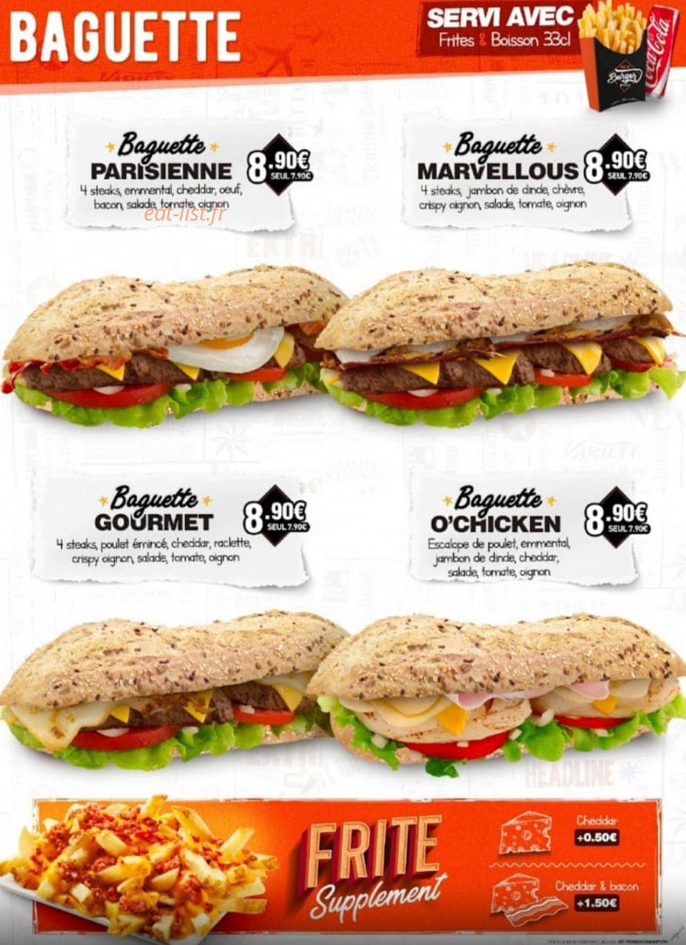 My burger — carte page 5