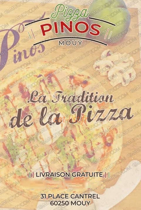 Pizza pinos — carte page 1