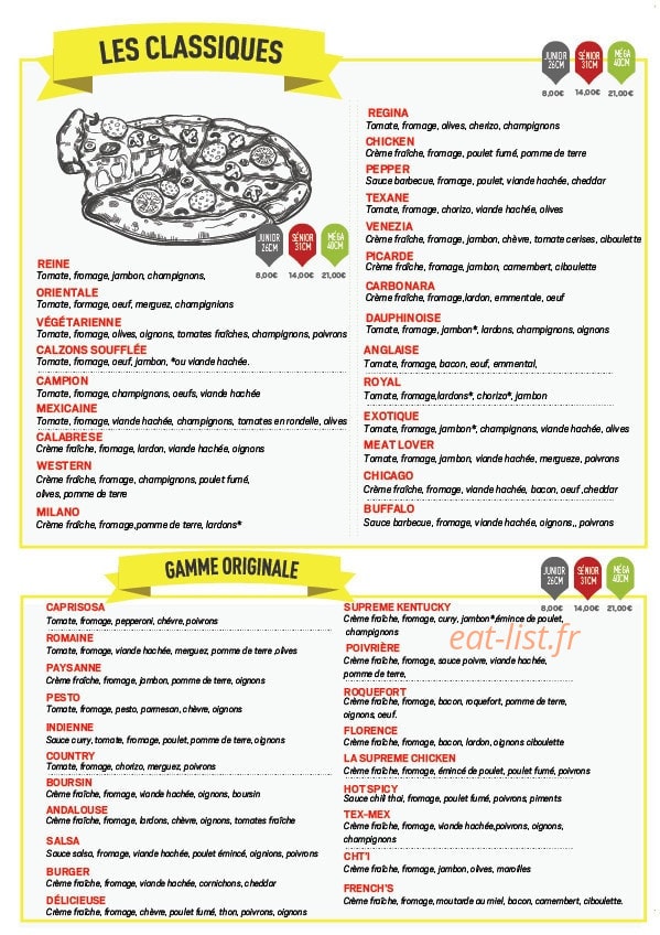 Pizzeria Kiosque — carte page 2