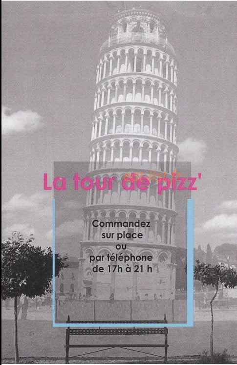 La Tour de Pizz' — carte page 1