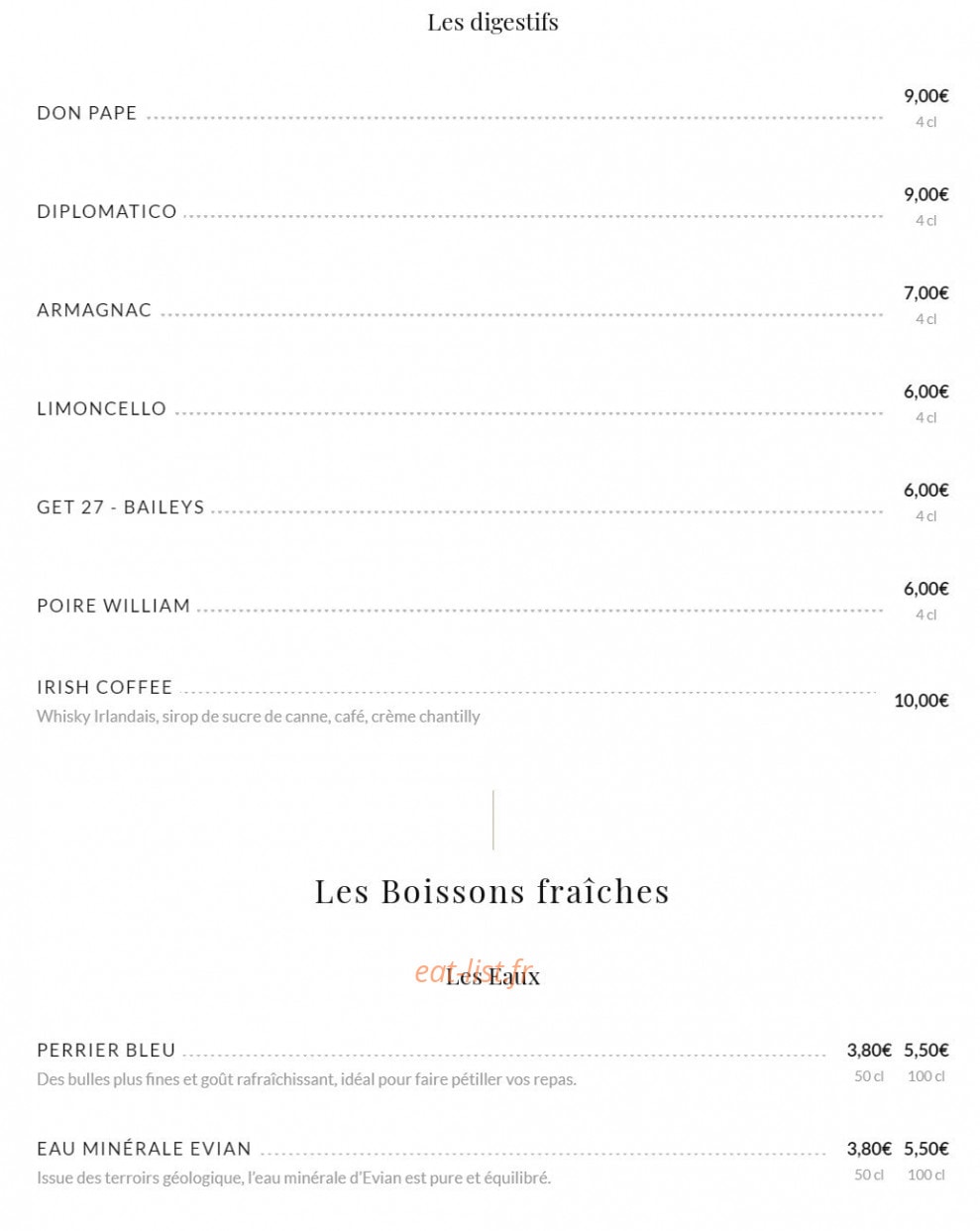 Le Cheval Blanc — carte page 4