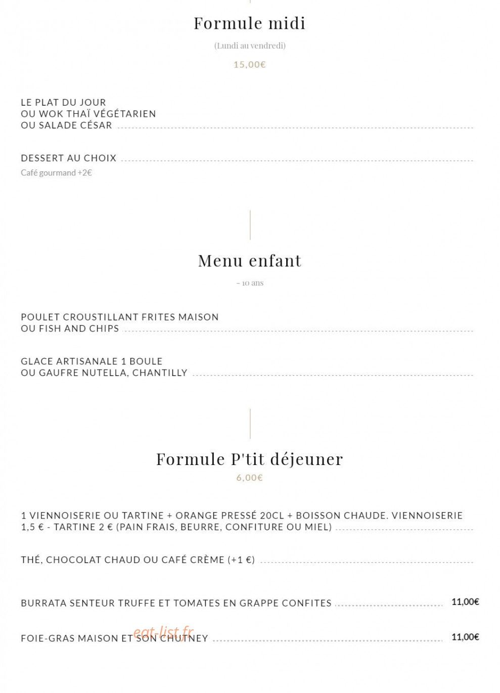 Le Cheval Blanc — carte page 5