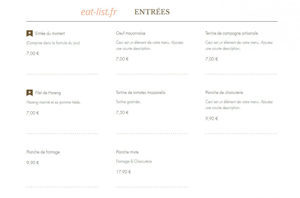 Le Diane — carte page 1