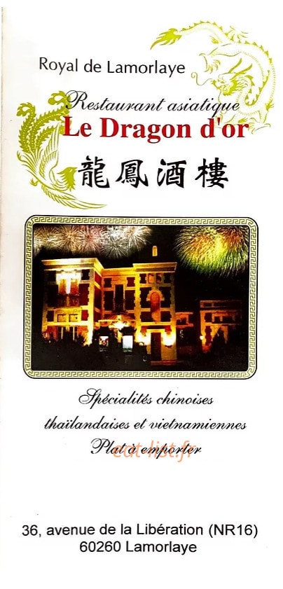 Le Dragon d'Or — carte page 1