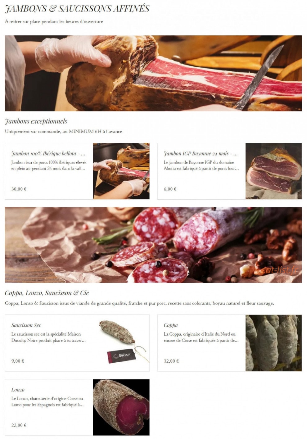 Les Épicurieux — carte page 4