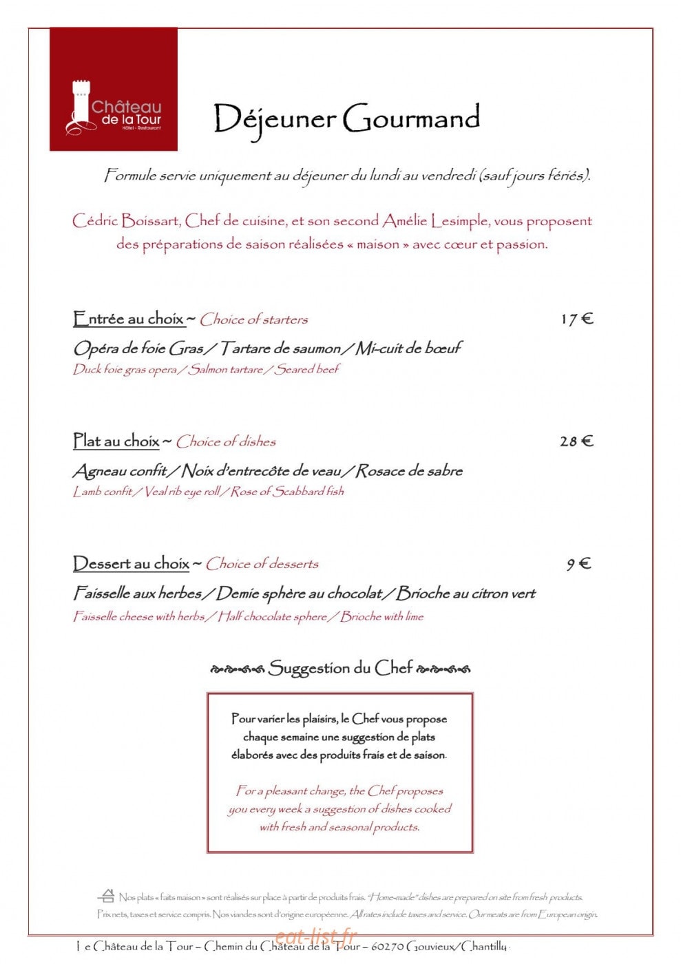 Château de la Tour — carte page 3