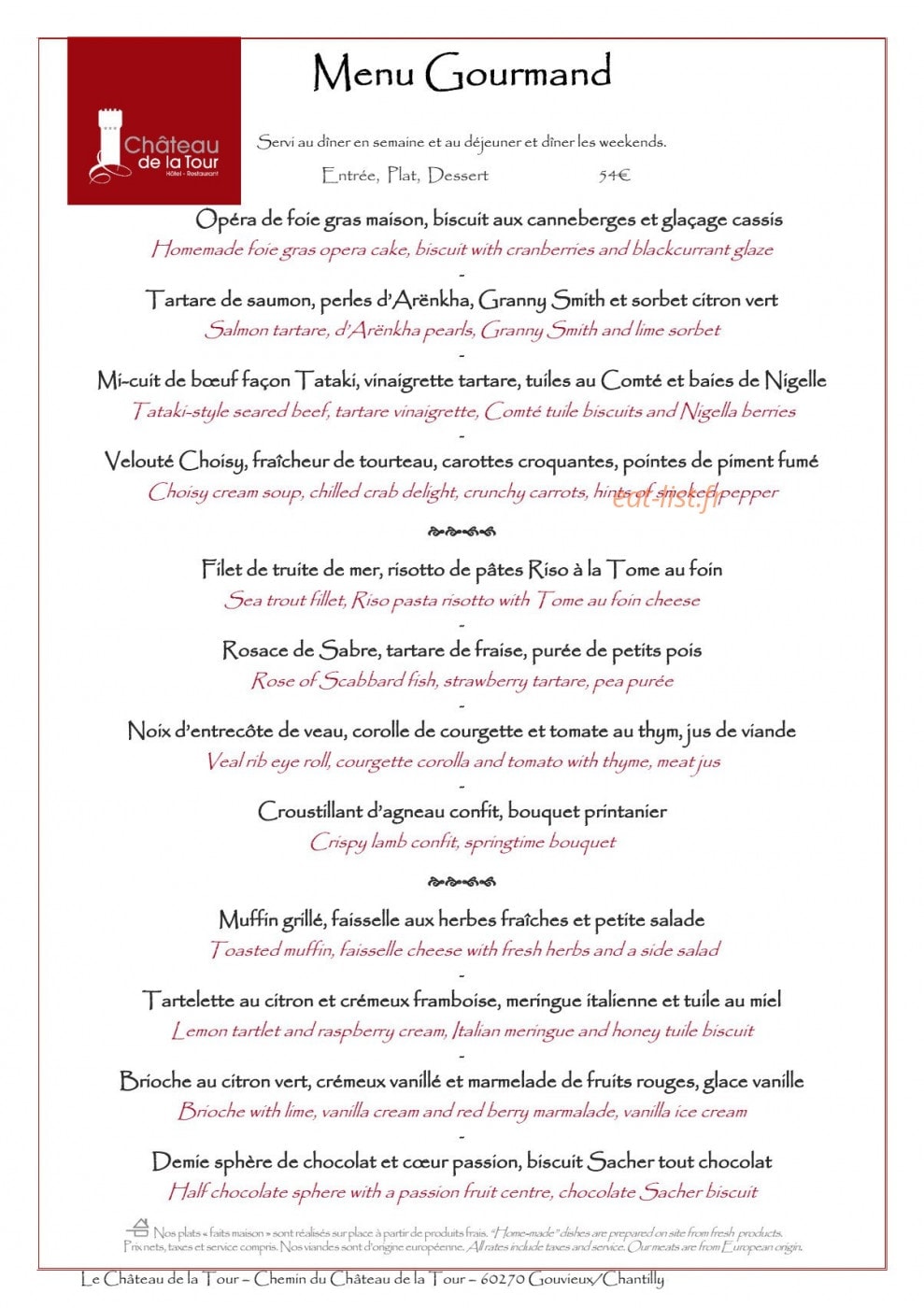 Château de la Tour — carte page 4