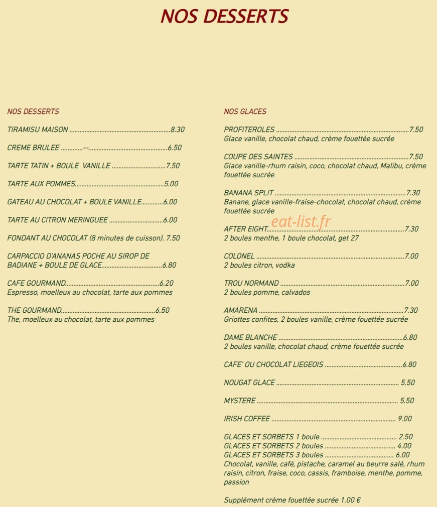 La Pizz'a Olive — carte page 6