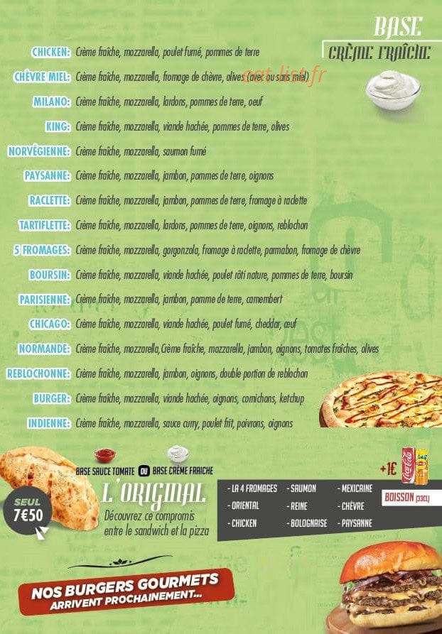 O'Twenty Pizza — carte page 3