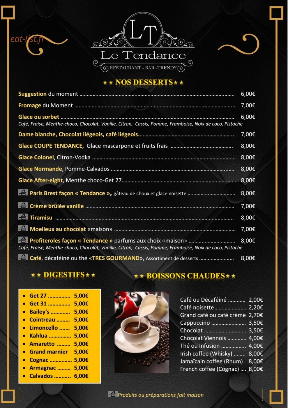Le Tendance — carte page 3