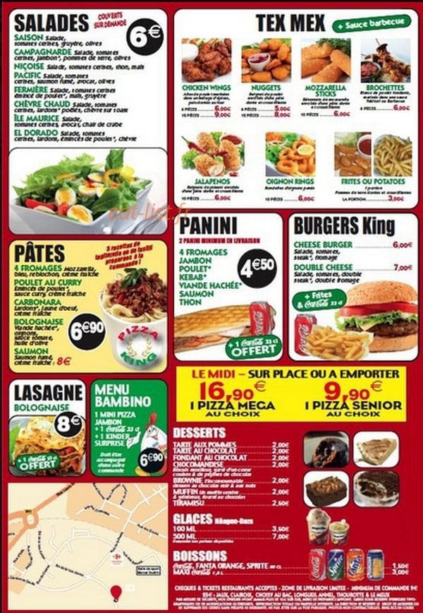 Pizza king — carte page 2