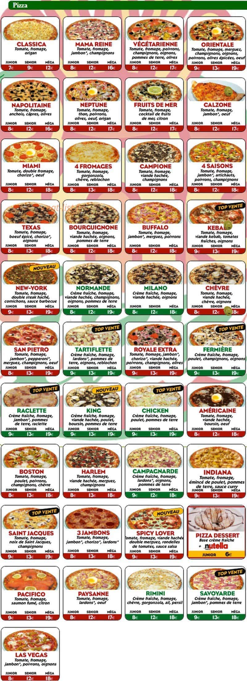 Pizza king — carte page 3