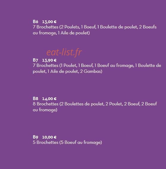 Sushi's Bar — carte page 7