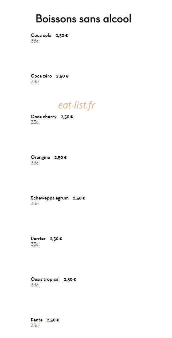 Sushi's Bar — carte page 34