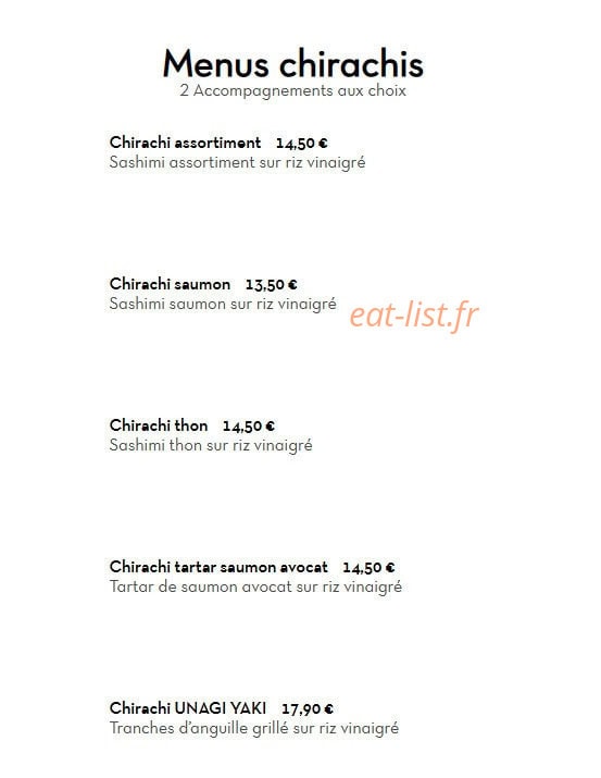 Sushi's Bar — carte page 22