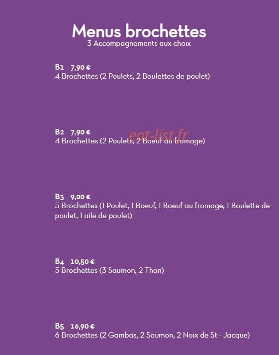 Sushi's Bar — carte page 6