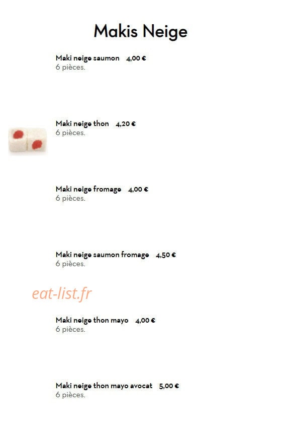 Sushi's Bar — carte page 24
