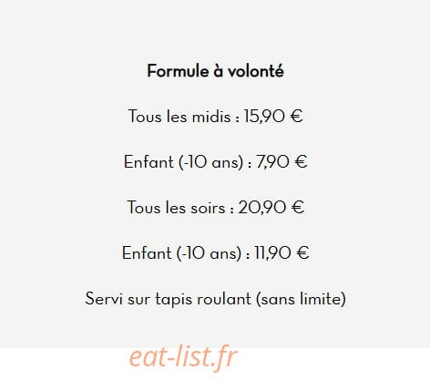 Sushi's Bar — carte page 5