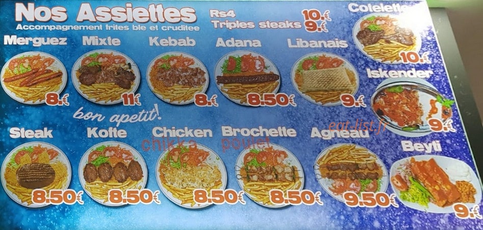 Kebab de Laigneville — carte page 3