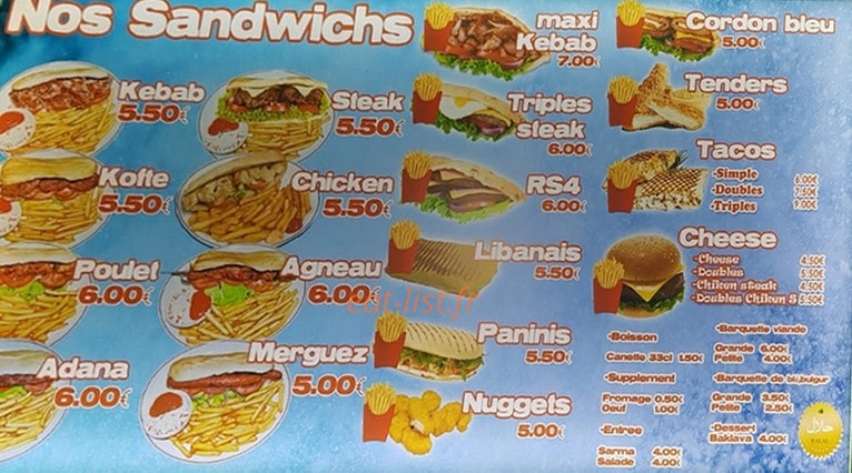 Kebab de Laigneville — carte page 2