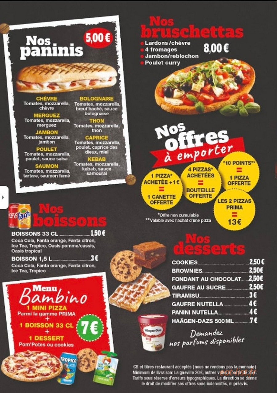 Pizza Pinos — carte page 5