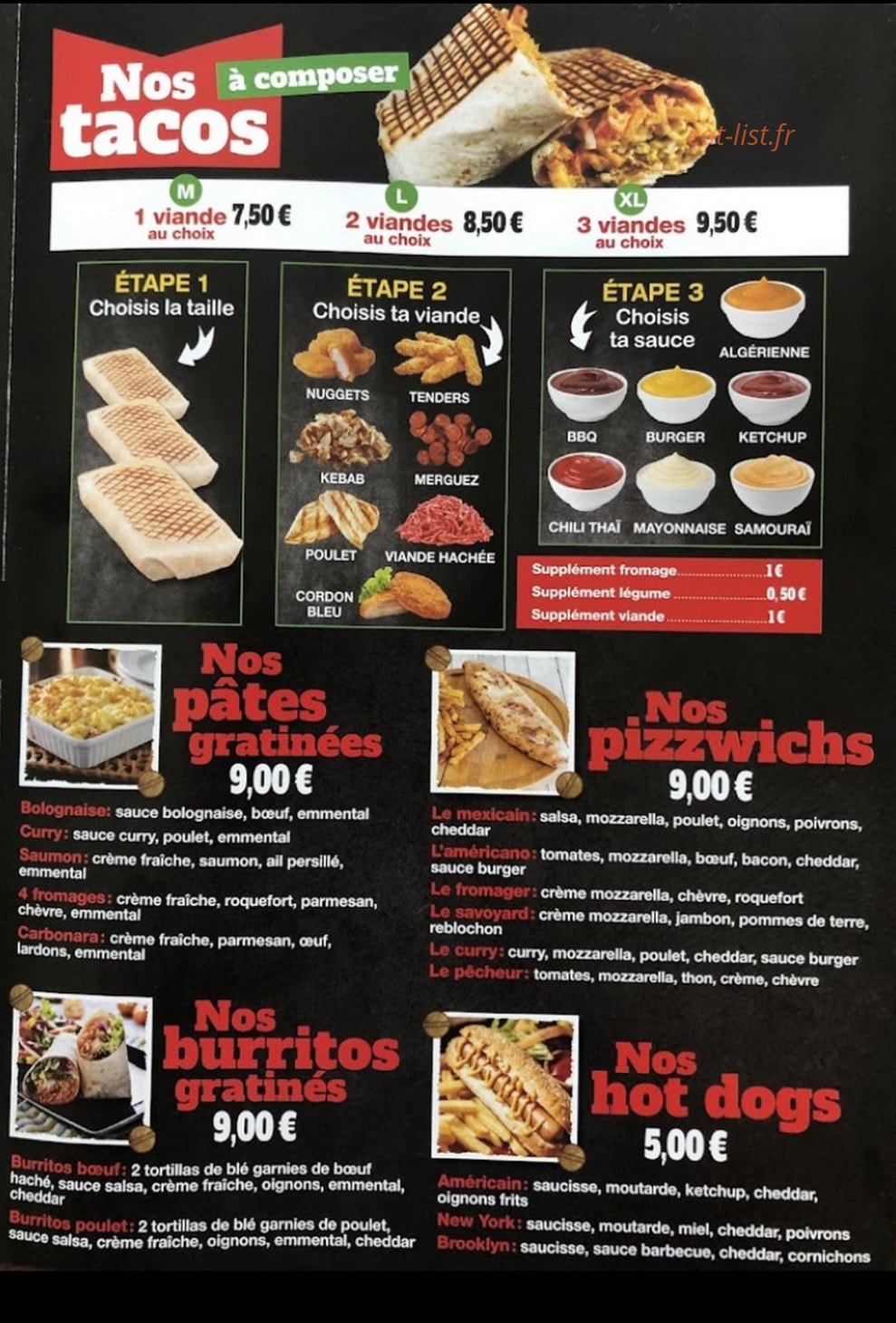 Pizza Pinos — carte page 3
