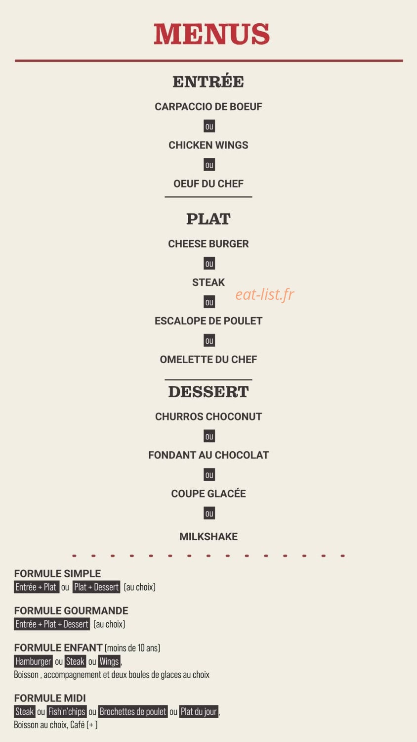 Escale Gourmet — carte page 4