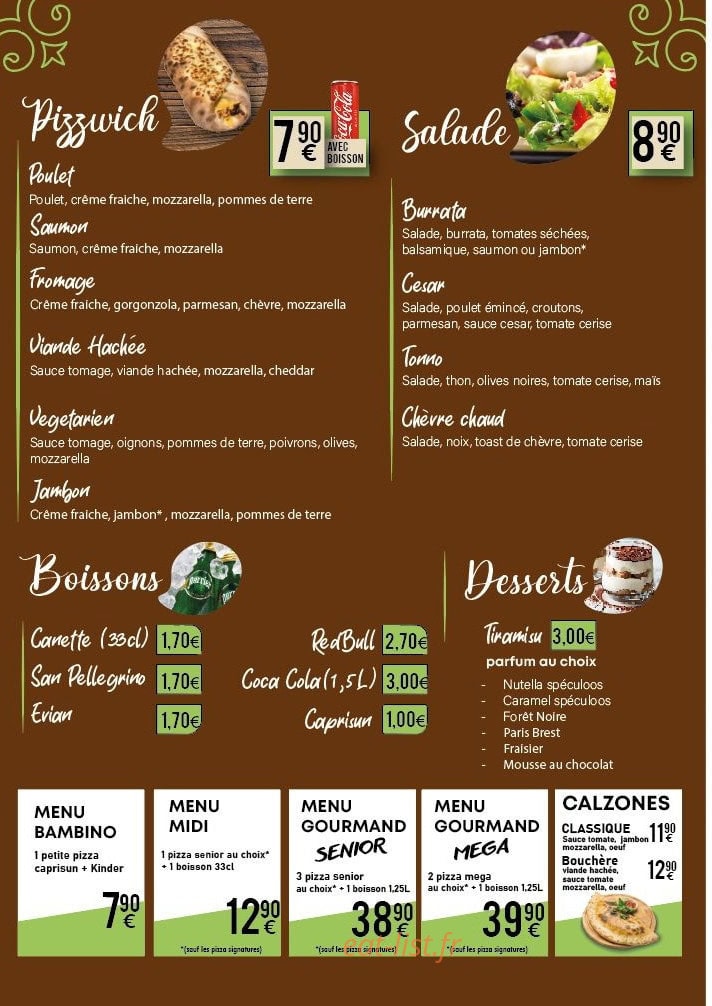 Napoli Pizza — carte page 3