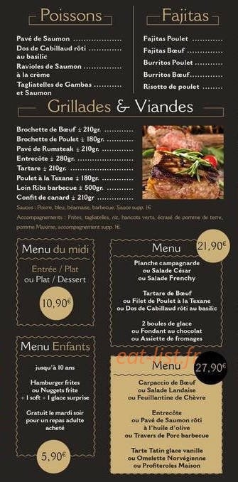 Sun Kafe — carte page 3