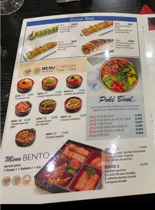 Ume sushi — carte page 4