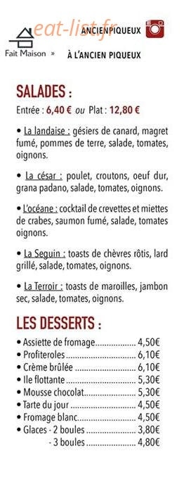 À l'ancien piqueux — carte page 3