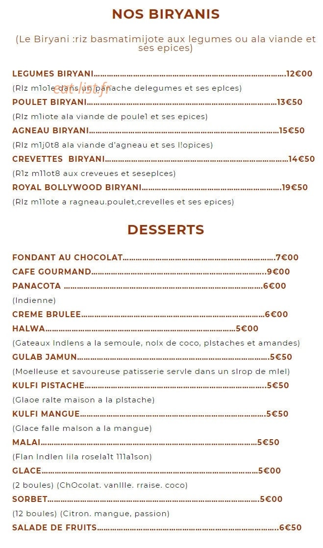 Bbollywood — carte page 6