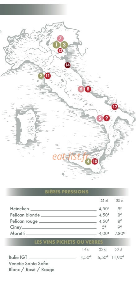 Campioli Trattoria — carte page 5
