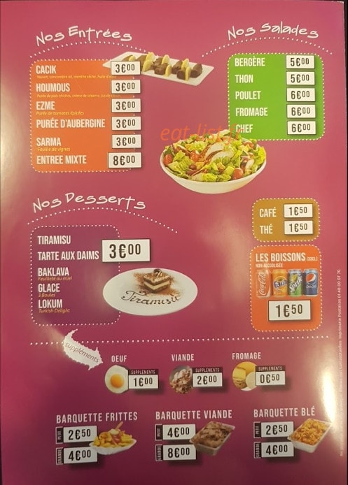 Happy Grill — carte page 4
