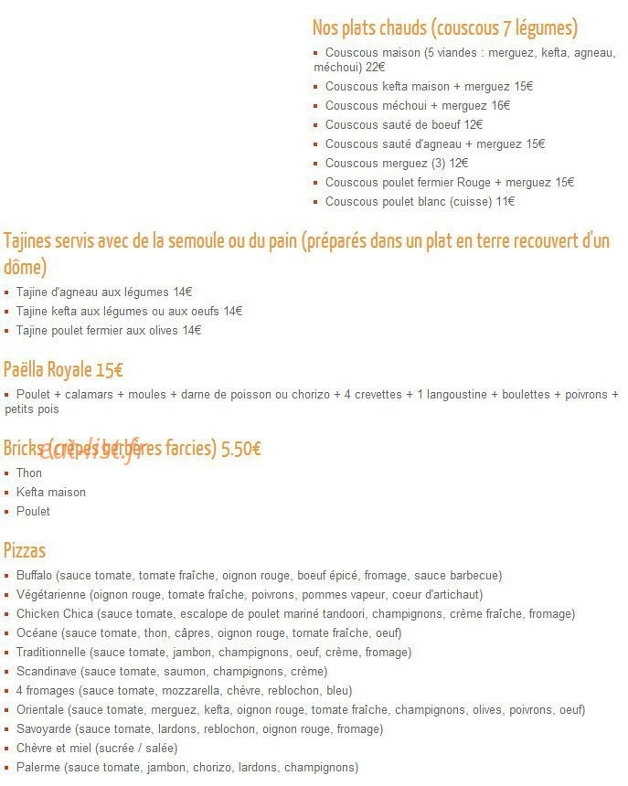 Interdélice — carte page 1