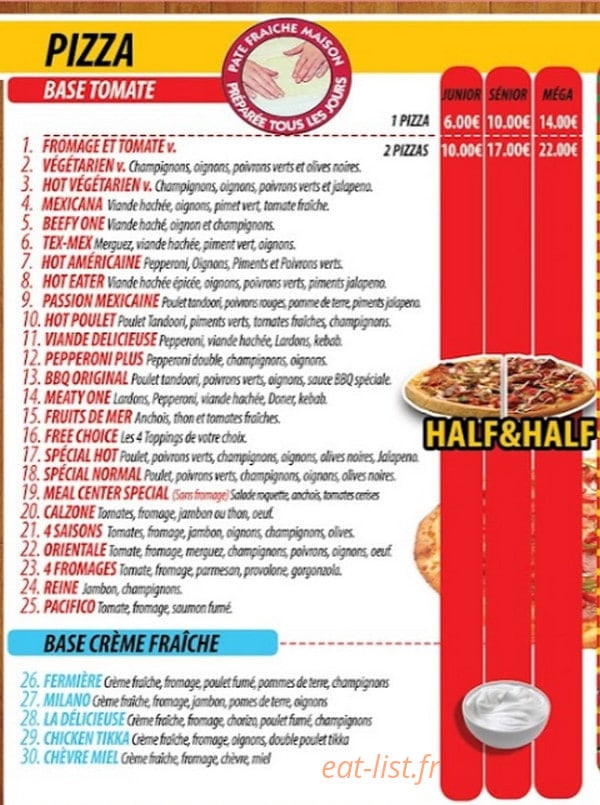 Meal Center — carte page 3