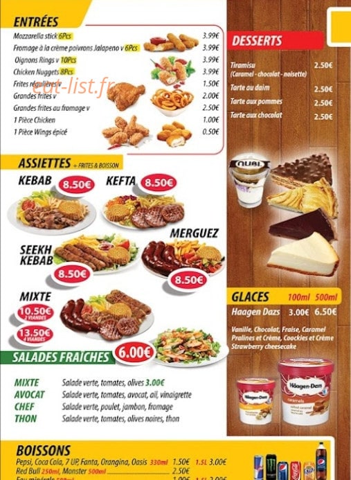 Meal Center — carte page 2