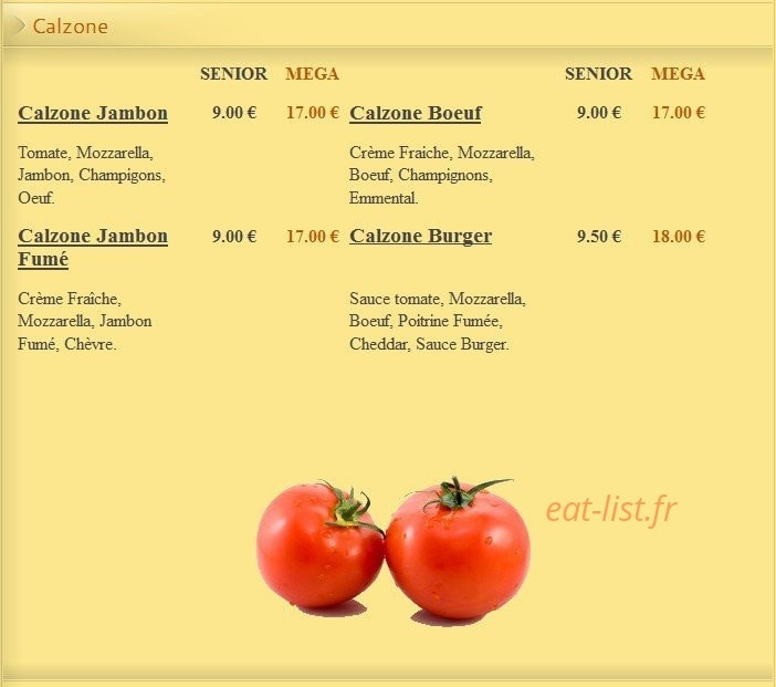 Pizza Lusitalia — carte page 5