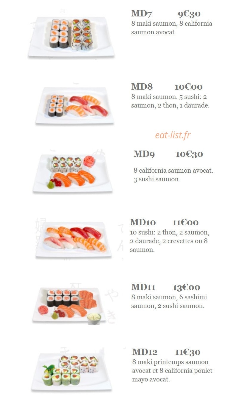 Sushiki — carte page 3