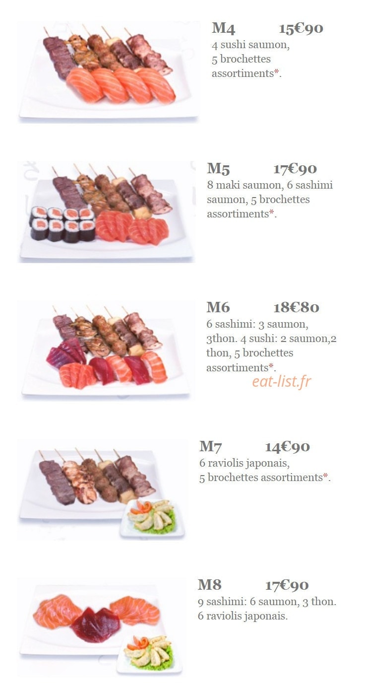 Sushiki — carte page 12