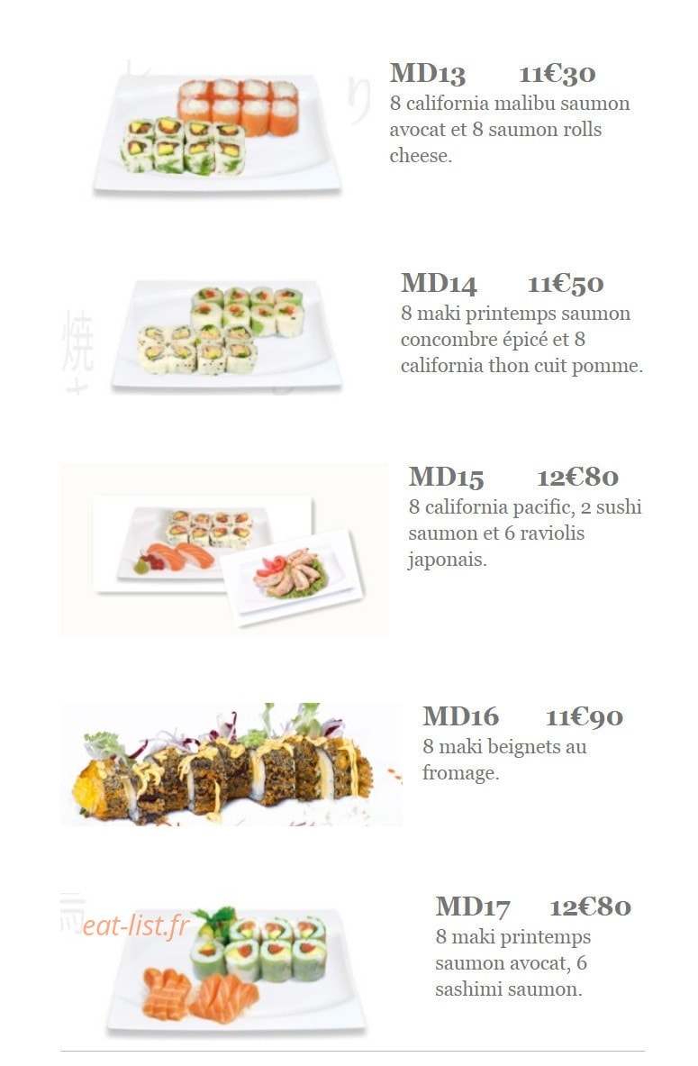 Sushiki — carte page 4