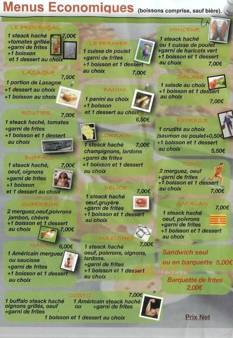 Chez Mikelangelo — carte page 2
