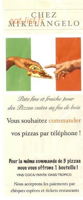 Chez Mikelangelo — carte page 1