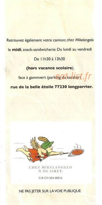 Chez Mikelangelo — carte page 9