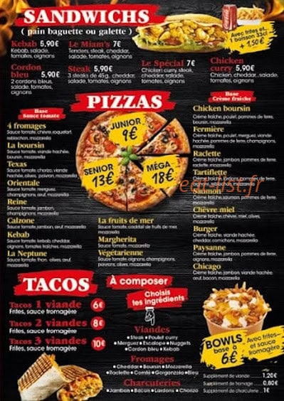 Le Miam's — carte page 3