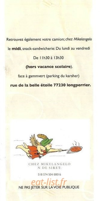 Chez Mikelangelo — carte page 9