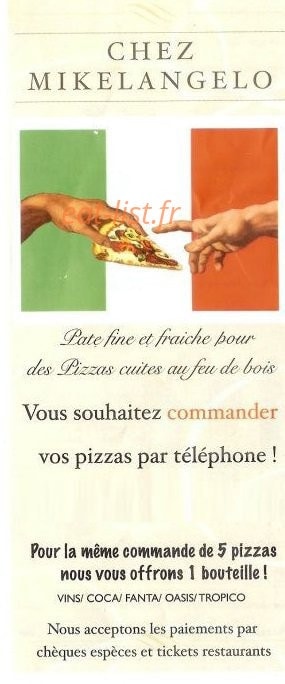 Chez Mikelangelo — carte page 1