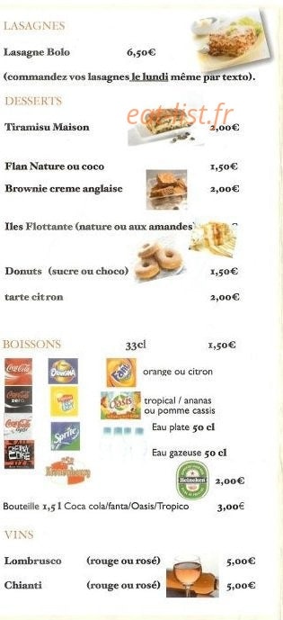 Chez Mikelangelo — carte page 6